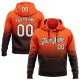 Custom Stitched Orange White-Brown Fade Fashion Sports Pullover Sweatshirt Hoodie Custom Stitched Orange White-Brown Fade Fashion Sports Pullover Sweatshirt Hoodie
