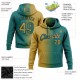 Custom Stitched Teal Old Gold-Black Gradient Fashion Sports Pullover Sweatshirt Hoodie Custom Stitched Teal Old Gold-Black Gradient Fashion Sports Pullover Sweatshirt Hoodie