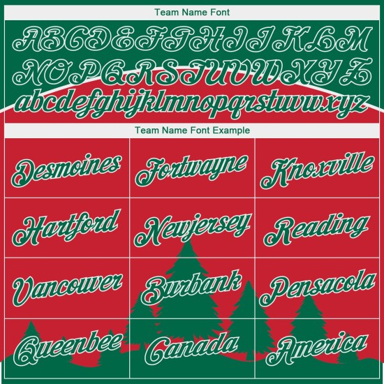 Custom Stitched Red Kelly Green-White 3D Christmas Trees Sports Pullover Sweatshirt Hoodie Custom Stitched Red Kelly Green-White 3D Christmas Trees Sports Pullover Sweatshirt Hoodie
