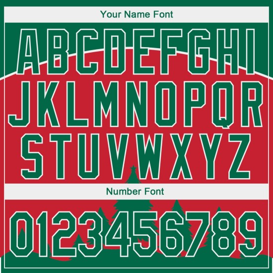 Custom Stitched Red Kelly Green-White 3D Christmas Trees Sports Pullover Sweatshirt Hoodie Custom Stitched Red Kelly Green-White 3D Christmas Trees Sports Pullover Sweatshirt Hoodie