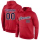 Custom Stitched Red Navy-Old Gold Sports Pullover Sweatshirt Hoodie Custom Stitched Red Navy-Old Gold Sports Pullover Sweatshirt Hoodie