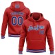 Custom Stitched Red Royal-White Sports Pullover Sweatshirt Hoodie Custom Stitched Red Royal-White Sports Pullover Sweatshirt Hoodie