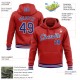 Custom Stitched Red Royal-White Sports Pullover Sweatshirt Hoodie Custom Stitched Red Royal-White Sports Pullover Sweatshirt Hoodie