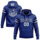Custom Stitched Royal Gray-Navy Football Pullover Sweatshirt Hoodie Custom Stitched Royal Gray-Navy Football Pullover Sweatshirt Hoodie