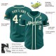Custom Teal Cream Authentic rugby Jersey Custom Teal Cream Authentic rugby Jersey