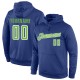 Custom Stitched Royal Neon Green-White Sports Pullover Sweatshirt Hoodie Custom Stitched Royal Neon Green-White Sports Pullover Sweatshirt Hoodie