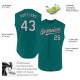 Custom Teal Gray-Black Authentic Sleeveless rugby Jersey Custom Teal Gray-Black Authentic Sleeveless rugby Jersey