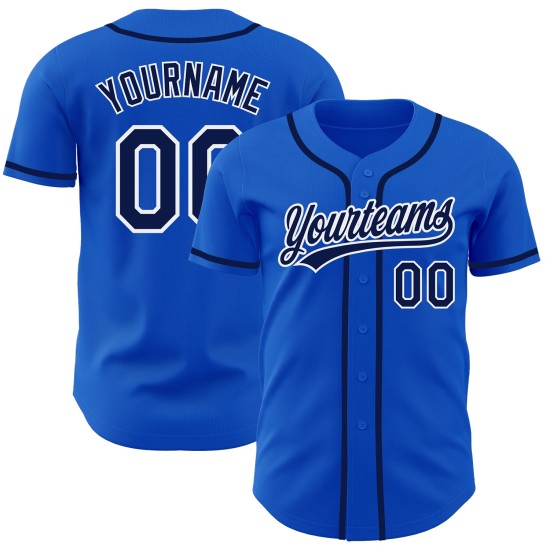 Custom Thunder Blue Navy-White Authentic rugby Jersey Custom Thunder Blue Navy-White Authentic rugby Jersey