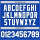 Custom Thunder Blue White-Gray Authentic rugby Jersey Custom Thunder Blue White-Gray Authentic rugby Jersey
