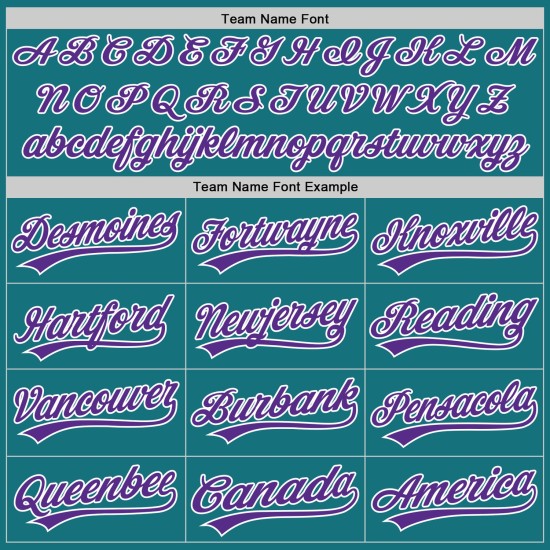 Custom Teal Purple-White Two-Button Unisex Jersey Custom Teal Purple-White Two-Button Unisex Jersey