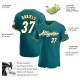 Custom Teal White-Gold Authentic rugby Jersey Custom Teal White-Gold Authentic rugby Jersey