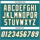 Custom Teal White-Gold Authentic rugby Jersey Custom Teal White-Gold Authentic rugby Jersey