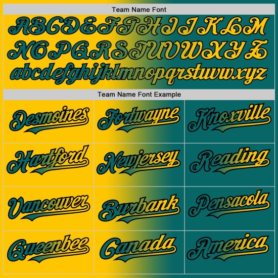 Custom Teal Yellow-Black Gradient Fashion Two-Button Unisex Jersey Custom Teal Yellow-Black Gradient Fashion Two-Button Unisex Jersey