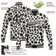 Custom White Black Leopard Print 3D Pattern Design Bomber Full-Snap Varsity Letterman Jacket Custom White Black Leopard Print 3D Pattern Design Bomber Full-Snap Varsity Letterman Jacket