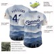 Custom White Navy 3D Pattern Design Watercolor Mountains Authentic rugby Jersey Custom White Navy 3D Pattern Design Watercolor Mountains Authentic rugby Jersey