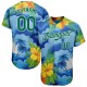 Custom White Kelly Green 3D Pattern Design Beach Hawaii Palm Trees And Flowers Authentic rugby Jersey Custom White Kelly Green 3D Pattern Design Beach Hawaii Palm Trees And Flowers Authentic rugby Jersey