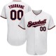 Custom White Navy-Red Authentic rugby Jersey Custom White Navy-Red Authentic rugby Jersey