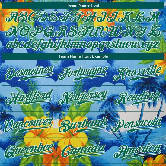 Custom White Kelly Green 3D Pattern Design Beach Hawaii Palm Trees And Flowers Authentic rugby Jersey Custom White Kelly Green 3D Pattern Design Beach Hawaii Palm Trees And Flowers Authentic rugby Jersey