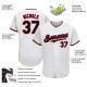 Custom White Navy-Red Authentic rugby Jersey Custom White Navy-Red Authentic rugby Jersey