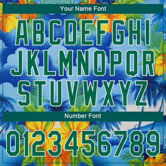 Custom White Kelly Green 3D Pattern Design Beach Hawaii Palm Trees And Flowers Authentic rugby Jersey Custom White Kelly Green 3D Pattern Design Beach Hawaii Palm Trees And Flowers Authentic rugby Jersey