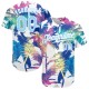 Custom White Light Blue 3D Pattern Design Hawaii Palm Trees Authentic rugby Jersey Custom White Light Blue 3D Pattern Design Hawaii Palm Trees Authentic rugby Jersey