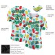 Custom White Pea Green-Black 3D Pattern Design Summer Holiday Fruit Performance T-Shirt Custom White Pea Green-Black 3D Pattern Design Summer Holiday Fruit Performance T-Shirt
