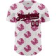 Custom White Maroon-Black 3D Pattern Design Tropical Anthurium Flower Authentic rugby Jersey Custom White Maroon-Black 3D Pattern Design Tropical Anthurium Flower Authentic rugby Jersey