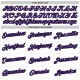 Custom White Purple-Black Performance T-Shirt Custom White Purple-Black Performance T-Shirt