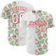 Custom White Red 3D Pattern Design Tropical Hawaii Palm Leaves And Flamingo Authentic rugby Jersey Custom White Red 3D Pattern Design Tropical Hawaii Palm Leaves And Flamingo Authentic rugby Jersey