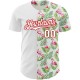 Custom White Red 3D Pattern Design Tropical Hawaii Palm Leaves And Flamingo Authentic rugby Jersey Custom White Red 3D Pattern Design Tropical Hawaii Palm Leaves And Flamingo Authentic rugby Jersey