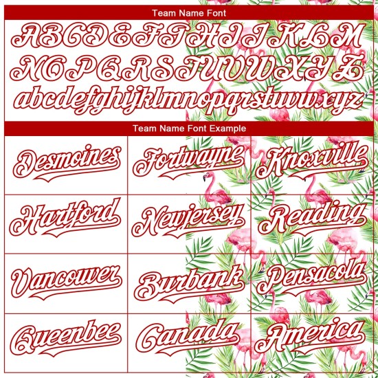 Custom White Red 3D Pattern Design Tropical Hawaii Palm Leaves And Flamingo Authentic rugby Jersey Custom White Red 3D Pattern Design Tropical Hawaii Palm Leaves And Flamingo Authentic rugby Jersey