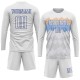 Custom White Royal Sublimation Uniform Jersey Custom White Royal Sublimation Uniform Jersey