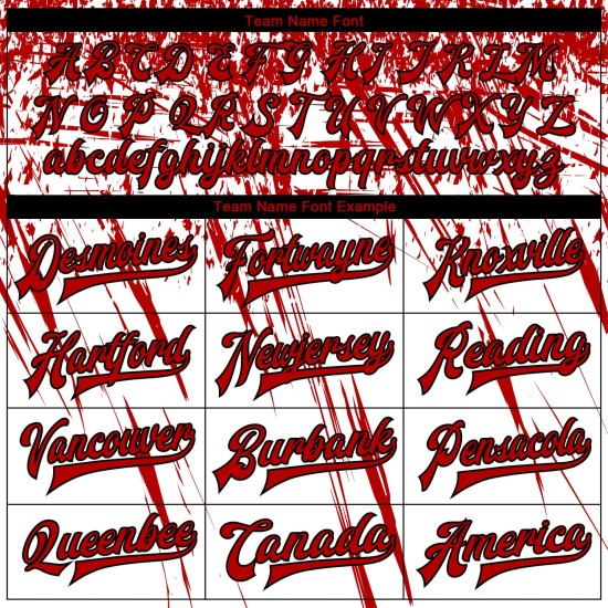 Custom White Red-Black 3D Pattern Design Bomber Full-Snap Varsity Letterman Jacket Custom White Red-Black 3D Pattern Design Bomber Full-Snap Varsity Letterman Jacket
