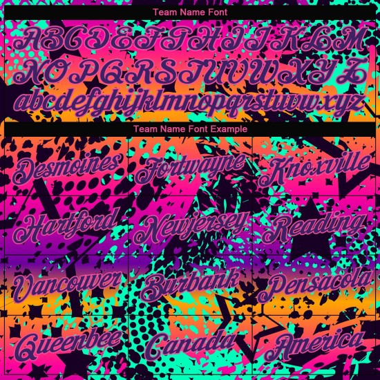 Custom Women’s Graffiti Pattern Purple-Pink Bright Neon Colors 3D V-Neck Cropped rugby Jersey Custom Women’s Graffiti Pattern Purple-Pink Bright Neon Colors 3D V-Neck Cropped rugby Jersey